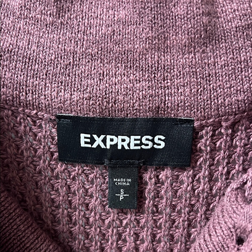 Express Mauve Knit Sweater - Picture 2 of 4